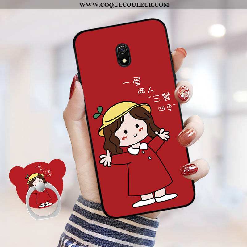 Housse Xiaomi Redmi 8a Tendance Net Rouge Protection, Étui Xiaomi Redmi 8a Fluide Doux Incassable Bl