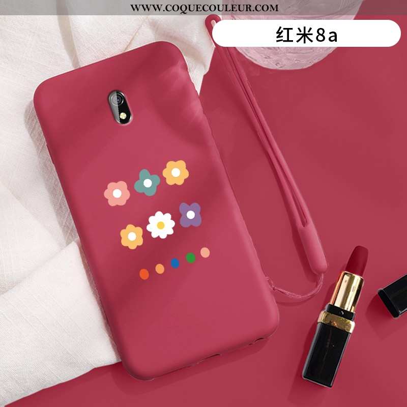 Housse Xiaomi Redmi 8a Protection Petit Étui, Étui Xiaomi Redmi 8a Délavé En Daim Violet