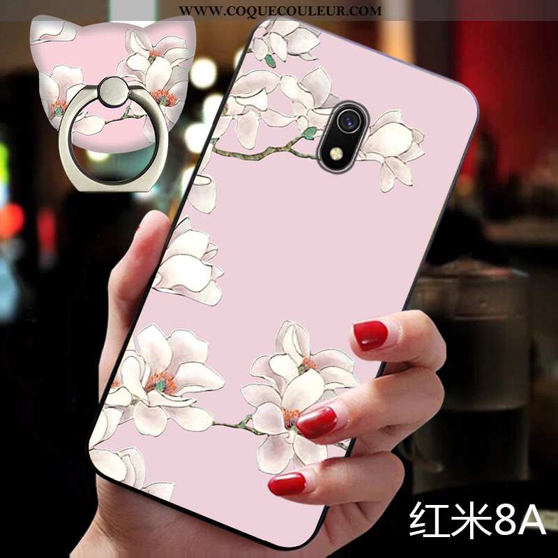 Housse Xiaomi Redmi 8a Vintage Créatif Coque, Étui Xiaomi Redmi 8a Ultra Style Chinois Rose