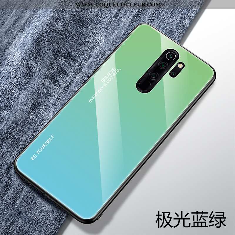 Housse Xiaomi Redmi 9 Verre Difficile Net Rouge, Étui Xiaomi Redmi 9 Ornements Suspendus Bleu Foncé