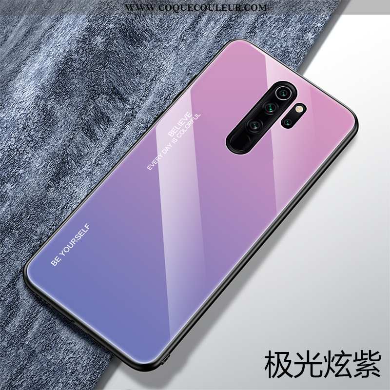 Housse Xiaomi Redmi 9 Verre Difficile Net Rouge, Étui Xiaomi Redmi 9 Ornements Suspendus Bleu Foncé