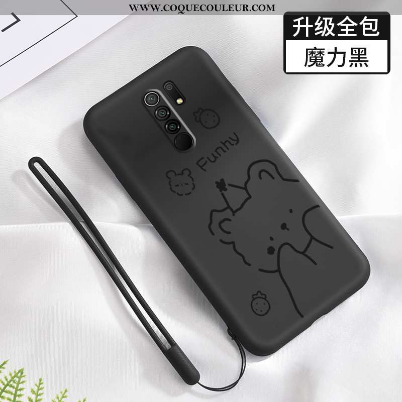 Étui Xiaomi Redmi 9 Fluide Doux Délavé En Daim Petit, Coque Xiaomi Redmi 9 Silicone Tout Compris Ros