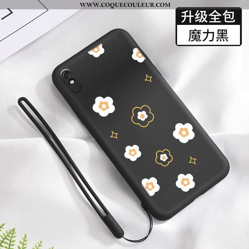 Étui Xiaomi Redmi 9a Fluide Doux Tendance Frais, Coque Xiaomi Redmi 9a Silicone Net Rouge Verte