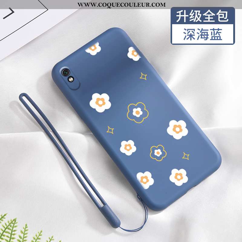 Étui Xiaomi Redmi 9a Fluide Doux Tendance Frais, Coque Xiaomi Redmi 9a Silicone Net Rouge Verte