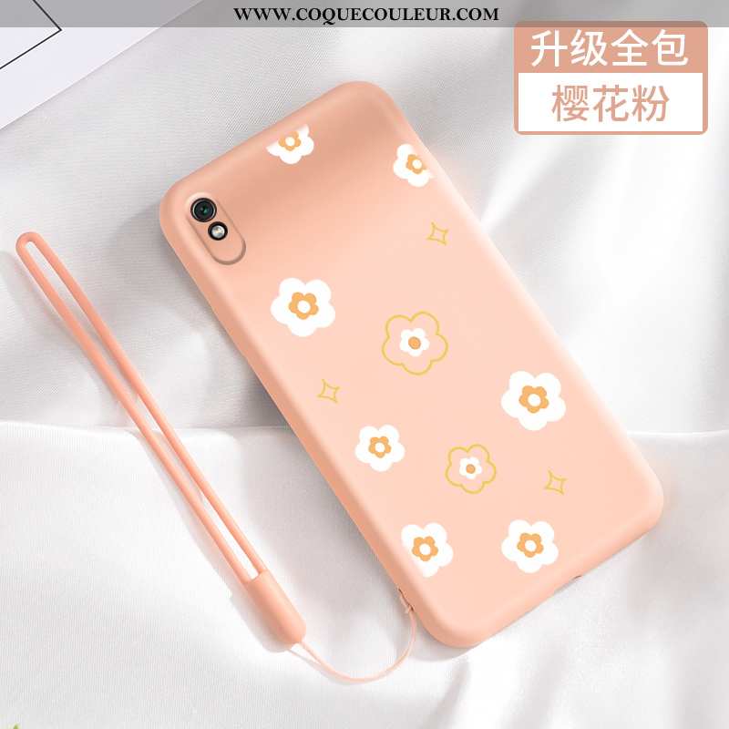 Étui Xiaomi Redmi 9a Fluide Doux Tendance Frais, Coque Xiaomi Redmi 9a Silicone Net Rouge Verte