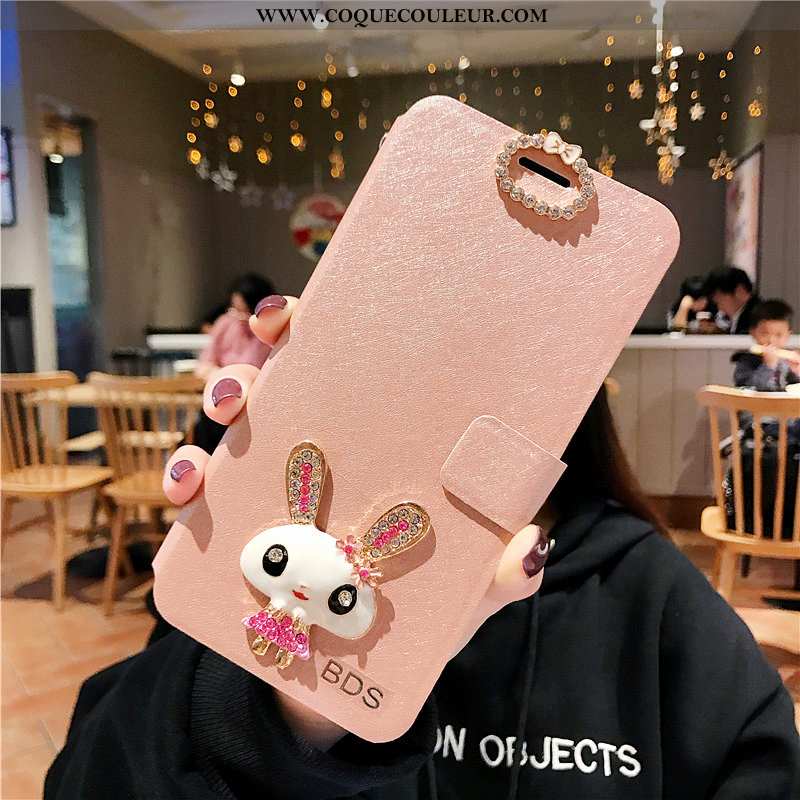 Coque Xiaomi Redmi 9a Fluide Doux Cuir Mode, Housse Xiaomi Redmi 9a Silicone Membrane Rose