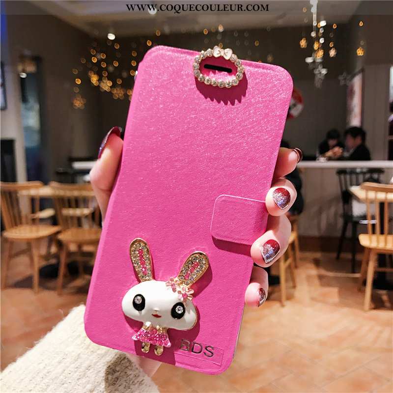 Coque Xiaomi Redmi 9a Fluide Doux Cuir Mode, Housse Xiaomi Redmi 9a Silicone Membrane Rose