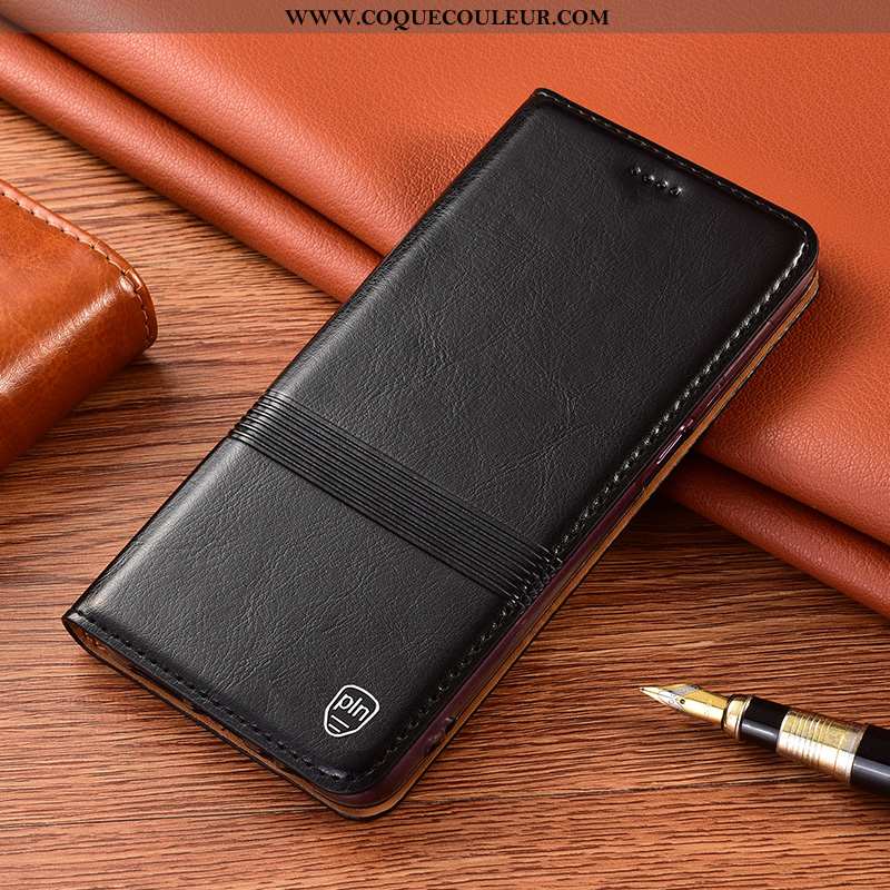 Coque Xiaomi Redmi 9a Protection Petit Incassable, Housse Xiaomi Redmi 9a Cuir Véritable Rouge