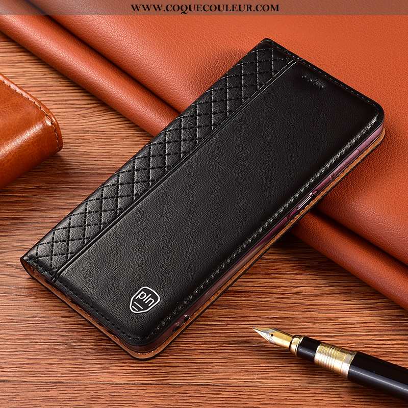 Housse Xiaomi Redmi 9a Cuir Véritable Étui, Étui Xiaomi Redmi 9a Protection Téléphone Portable Rouge