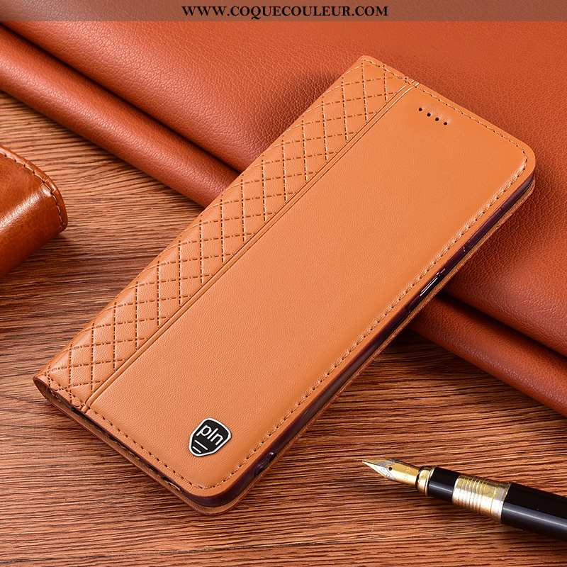 Housse Xiaomi Redmi 9a Cuir Véritable Étui, Étui Xiaomi Redmi 9a Protection Téléphone Portable Rouge