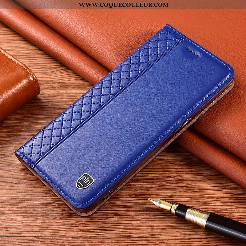 Housse Xiaomi Redmi 9a Cuir Véritable Étui, Étui Xiaomi Redmi 9a Protection Téléphone Portable Rouge