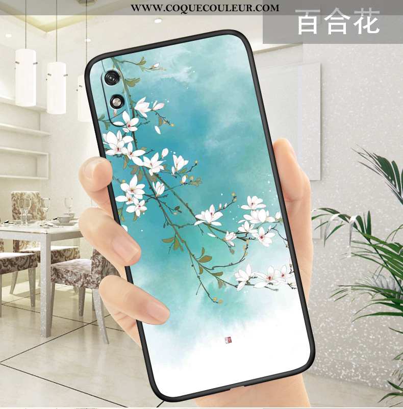 Étui Xiaomi Redmi 9a Charmant Blanc Rouge, Coque Xiaomi Redmi 9a Fluide Doux Dessin Animé Blanche