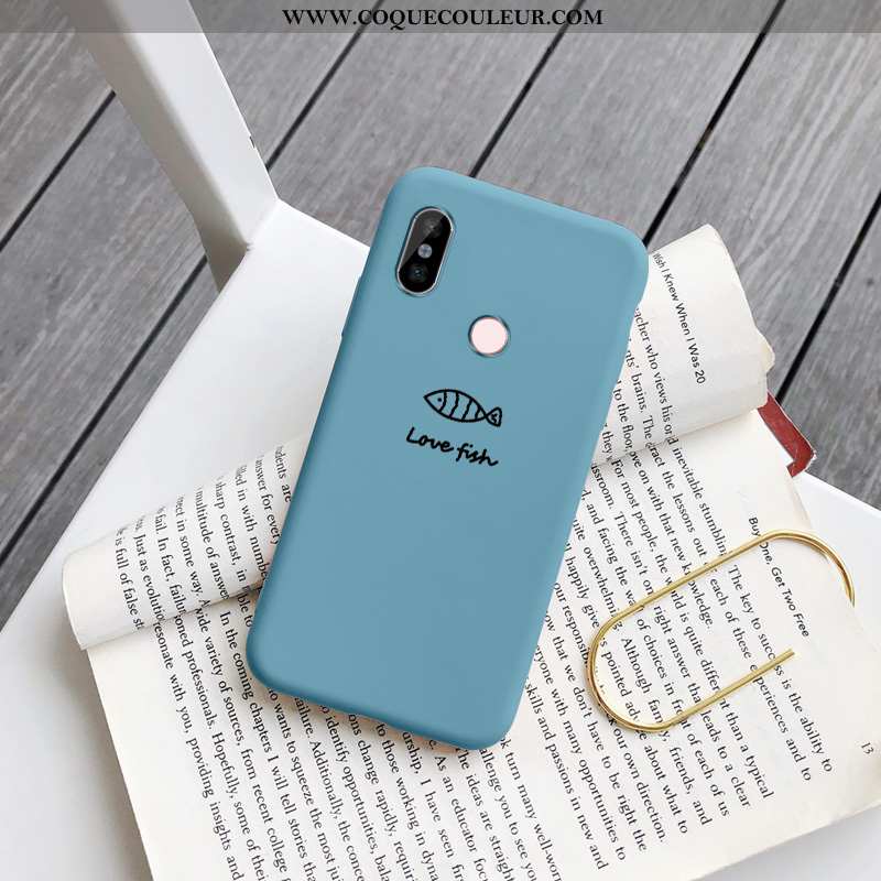 Coque Xiaomi Redmi Note 5 Charmant Bleu Petit, Housse Xiaomi Redmi Note 5 Tendance Protection