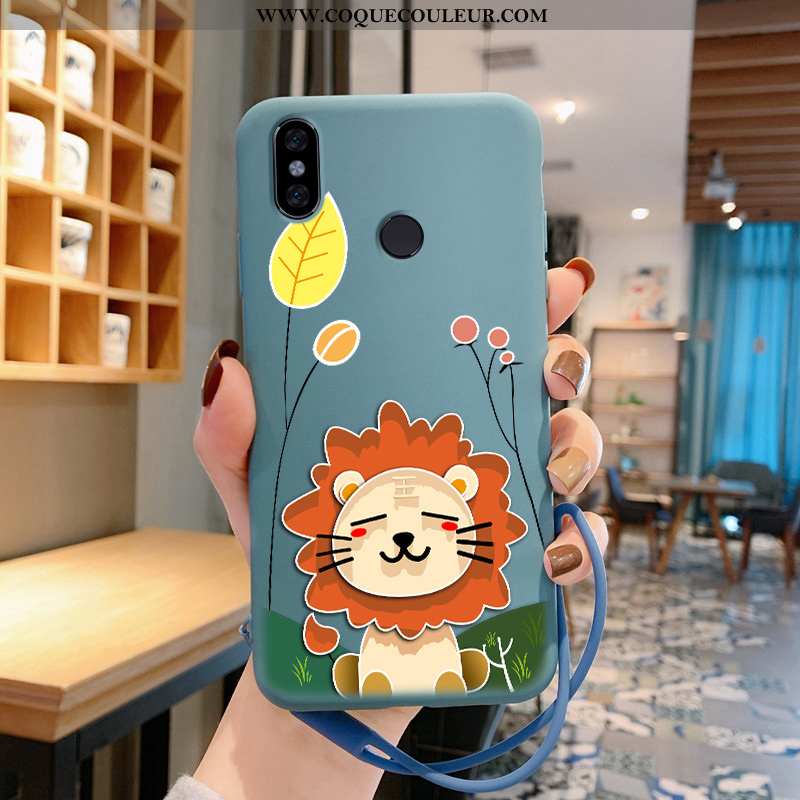 Étui Xiaomi Redmi Note 5 Dessin Animé Amoureux, Coque Xiaomi Redmi Note 5 Fluide Doux Silicone Bleu