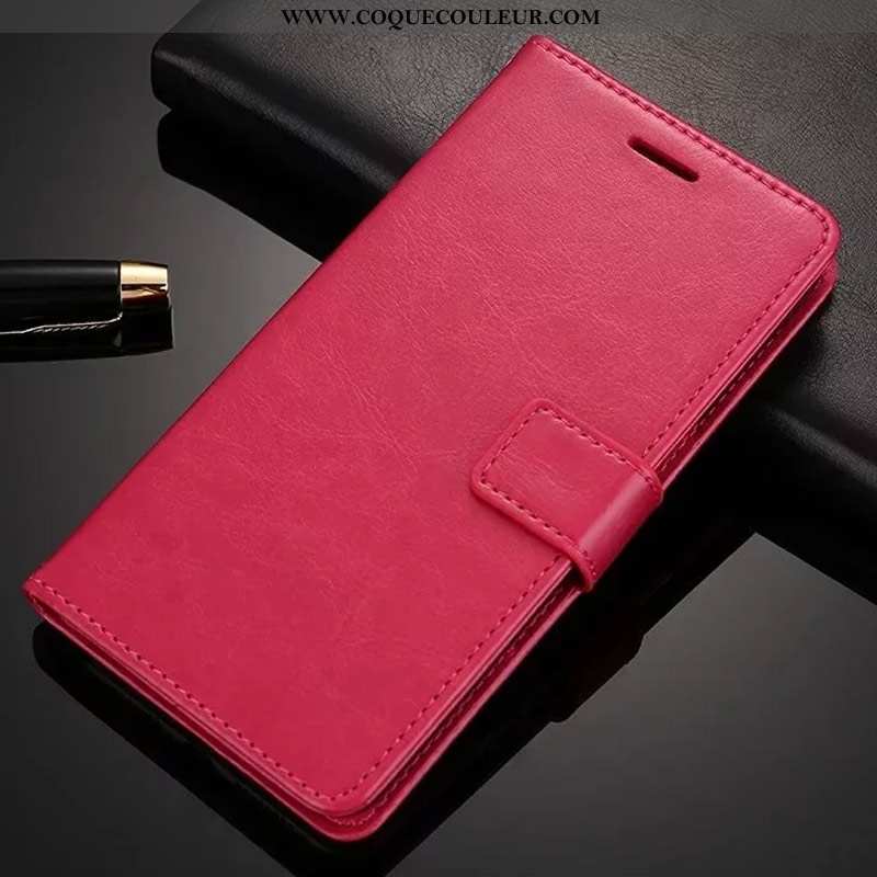 Coque Xiaomi Redmi Note 5 Protection Haute Petit, Housse Xiaomi Redmi Note 5 Tendance Rouge Marron