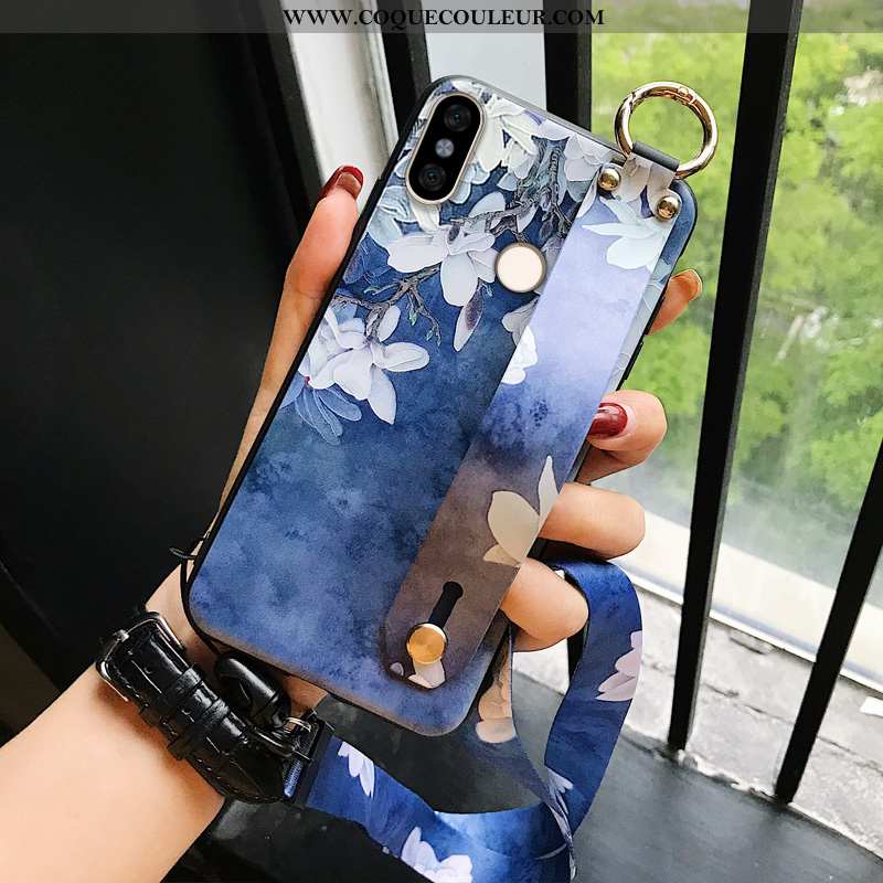 Étui Xiaomi Redmi Note 5 Fluide Doux Bleu Coque, Coque Xiaomi Redmi Note 5 Silicone Téléphone Portab