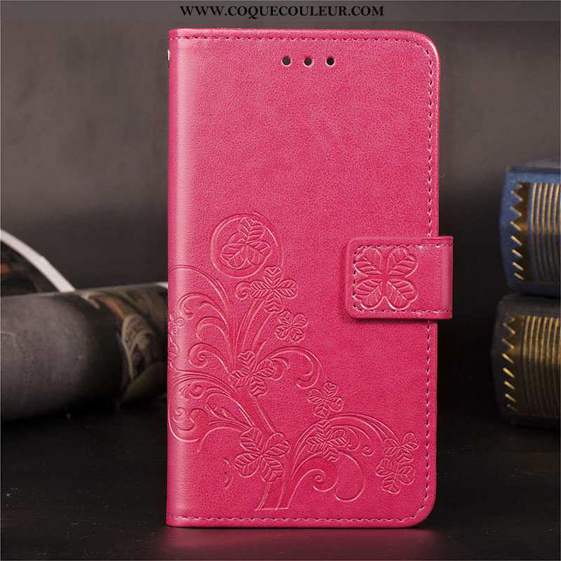 Étui Xiaomi Redmi Note 5 Protection Fluide Doux Housse, Coque Xiaomi Redmi Note 5 Cuir Rose