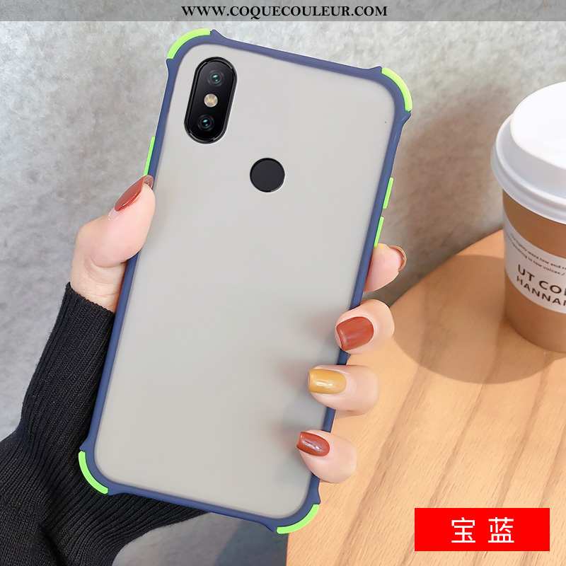 Étui Xiaomi Redmi Note 6 Pro Protection Noir Rouge, Coque Xiaomi Redmi Note 6 Pro Délavé En Daim Dif