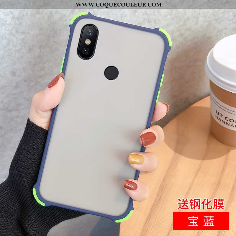 Étui Xiaomi Redmi Note 6 Pro Protection Noir Rouge, Coque Xiaomi Redmi Note 6 Pro Délavé En Daim Dif