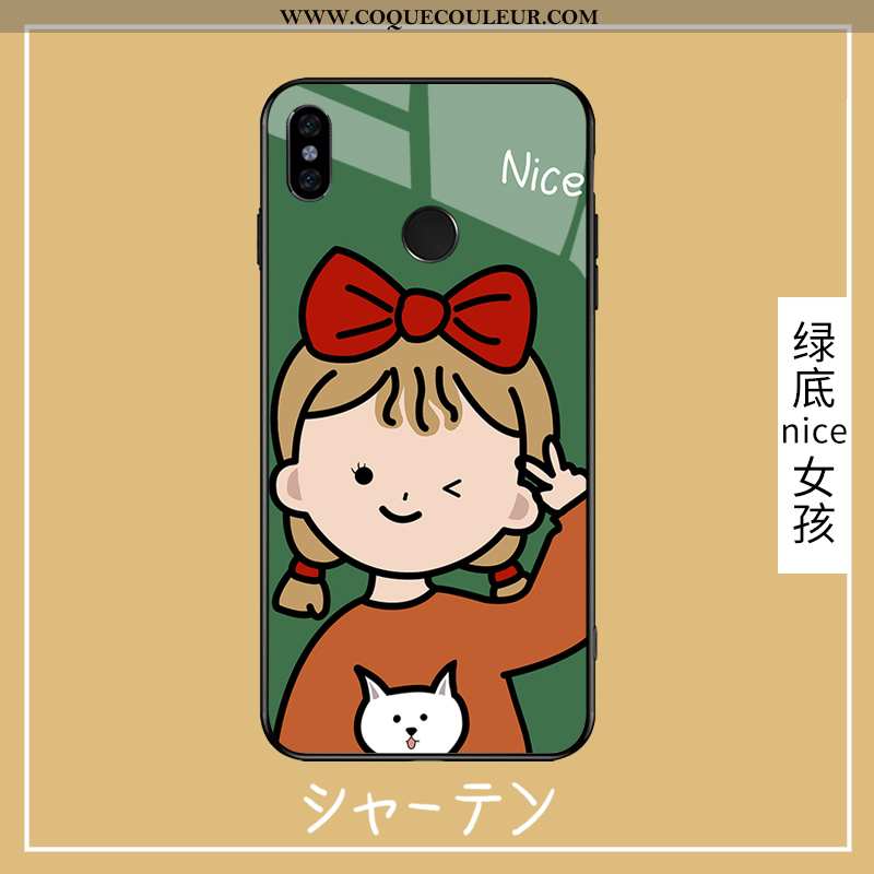 Housse Xiaomi Redmi Note 6 Pro Verre Silicone Tendance, Étui Xiaomi Redmi Note 6 Pro Dessin Animé Ve