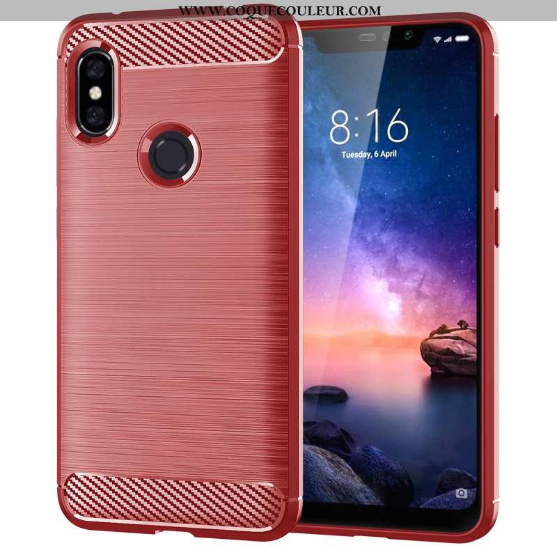 Étui Xiaomi Redmi Note 6 Pro Personnalité Rouge Étui, Coque Xiaomi Redmi Note 6 Pro Créatif Téléphon