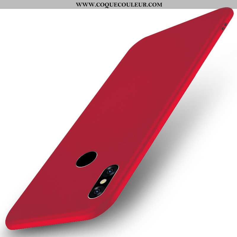 Étui Xiaomi Redmi Note 6 Pro Protection Pure Étui, Coque Xiaomi Redmi Note 6 Pro Personnalité Rouge 