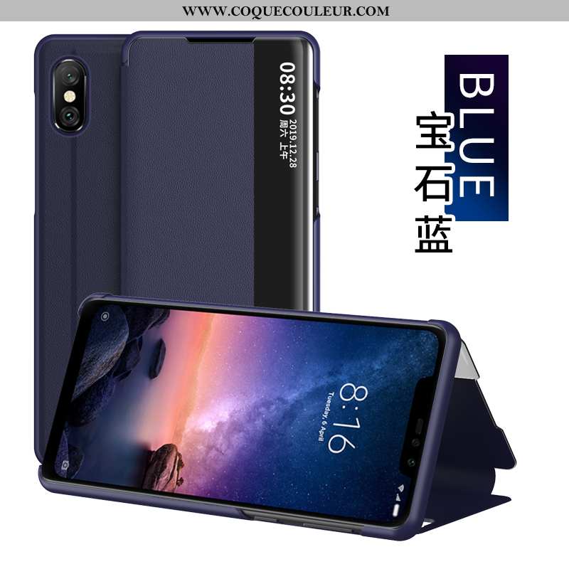 Étui Xiaomi Redmi Note 6 Pro Cuir Rouge Coque, Coque Xiaomi Redmi Note 6 Pro Windows