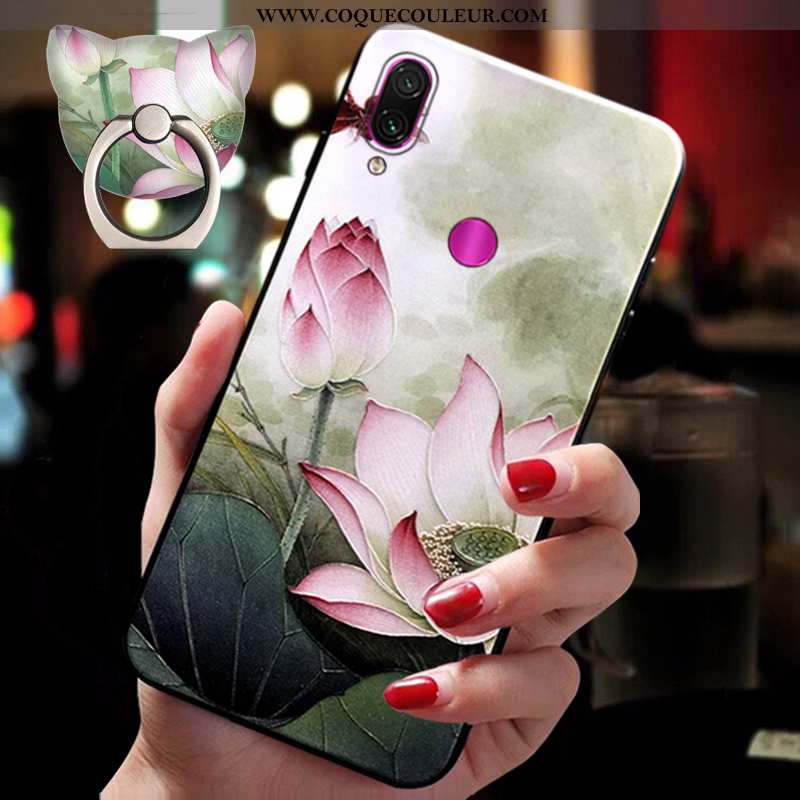 Coque Xiaomi Redmi Note 7 Ornements Suspendus Fluide Doux Vert, Housse Xiaomi Redmi Note 7 Tendance 