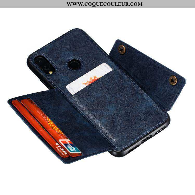 Coque Xiaomi Redmi Note 7 En Silicone Carte Coque, Housse Xiaomi Redmi Note 7 Protection Rouge Noir