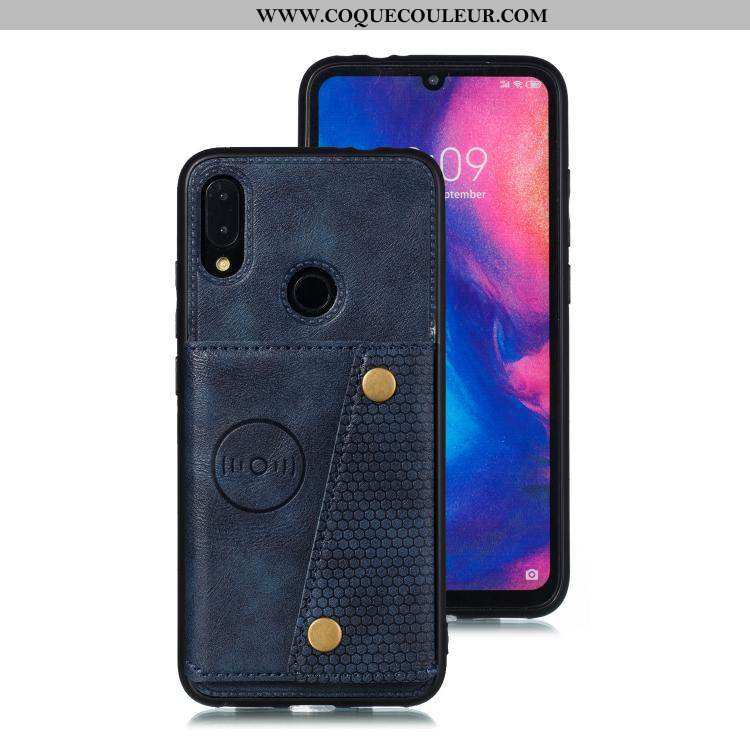 Coque Xiaomi Redmi Note 7 En Silicone Carte Coque, Housse Xiaomi Redmi Note 7 Protection Rouge Noir