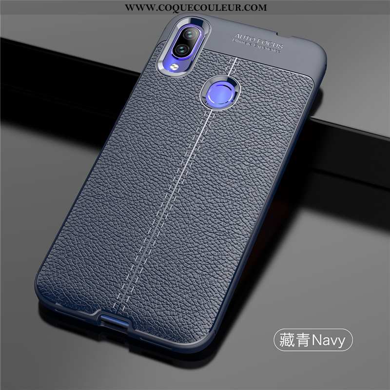 Coque Xiaomi Redmi Note 7 Protection Ultra Rouge, Housse Xiaomi Redmi Note 7 Délavé En Daim Petit Bl