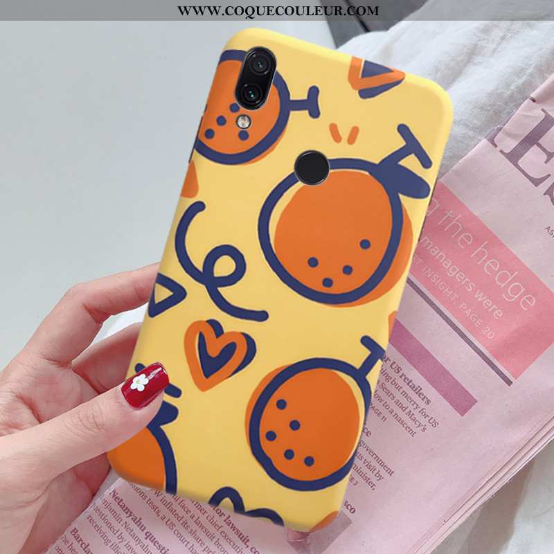 Coque Xiaomi Redmi Note 7 Créatif Fraise Silicone, Housse Xiaomi Redmi Note 7 Fluide Doux Protection