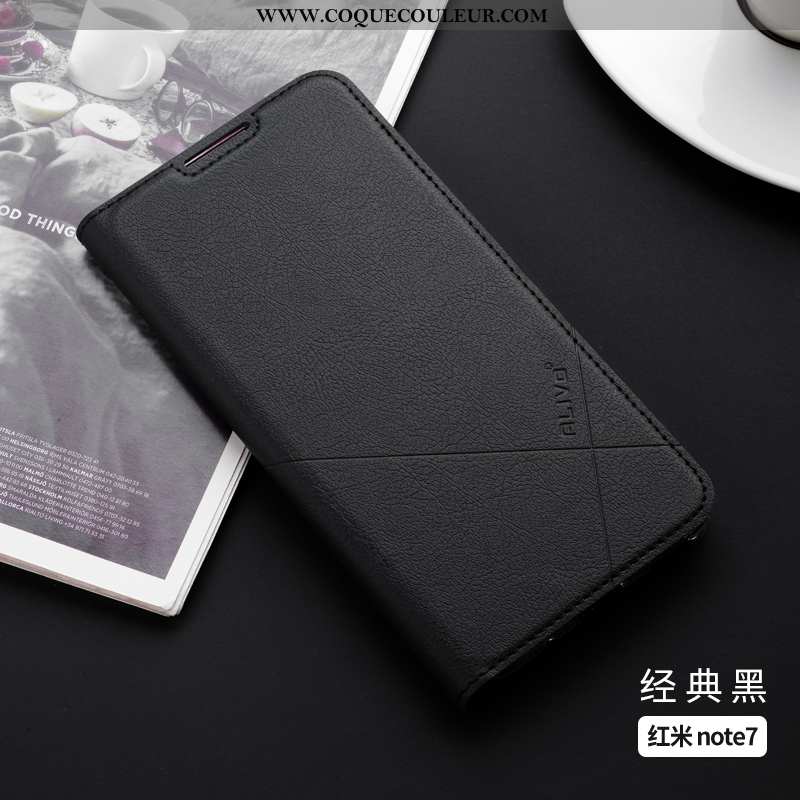 Housse Xiaomi Redmi Note 7 Cuir Silicone Incassable, Étui Xiaomi Redmi Note 7 Fluide Doux Tout Compr