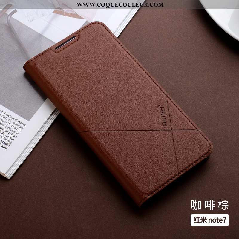 Housse Xiaomi Redmi Note 7 Cuir Silicone Incassable, Étui Xiaomi Redmi Note 7 Fluide Doux Tout Compr