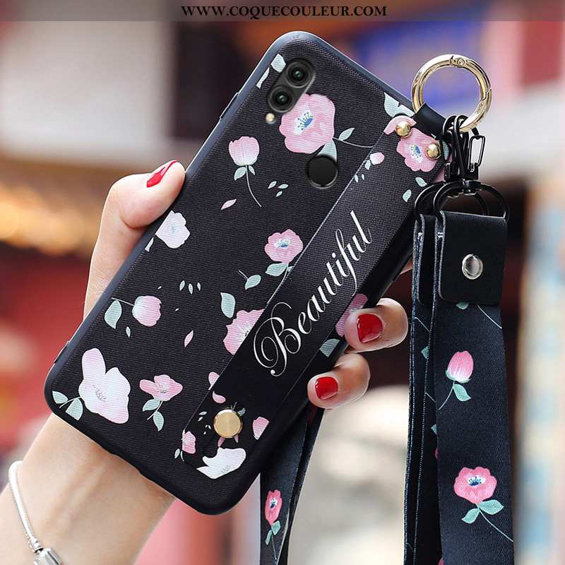 Coque Xiaomi Redmi Note 7 Personnalité Ornements Suspendus Délavé En Daim, Housse Xiaomi Redmi Note 