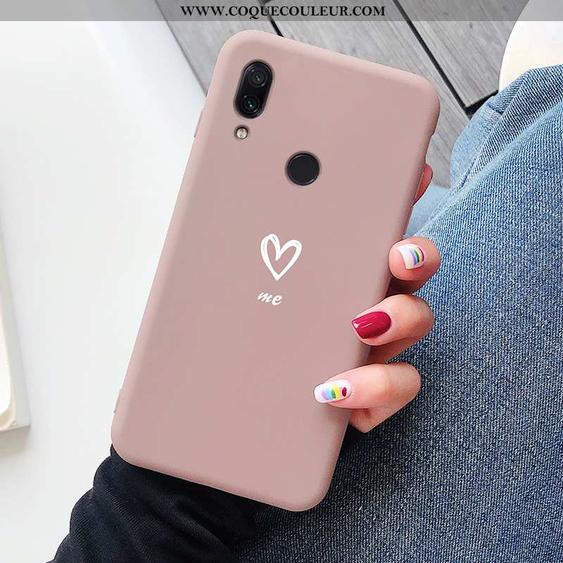 Étui Xiaomi Redmi Note 7 Protection Ultra Rouge, Coque Xiaomi Redmi Note 7 Créatif Rose