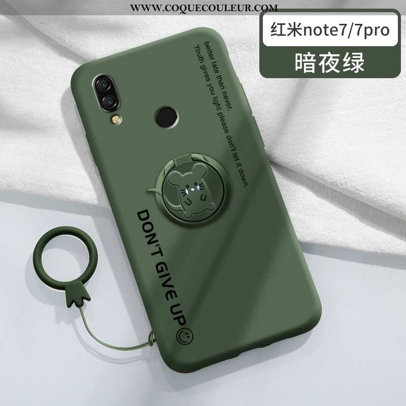 Coque Xiaomi Redmi Note 7 Tendance Rat Magnétisme, Housse Xiaomi Redmi Note 7 Silicone Net Rouge