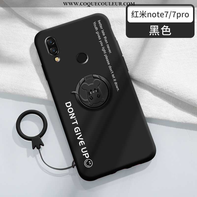 Coque Xiaomi Redmi Note 7 Tendance Rat Magnétisme, Housse Xiaomi Redmi Note 7 Silicone Net Rouge