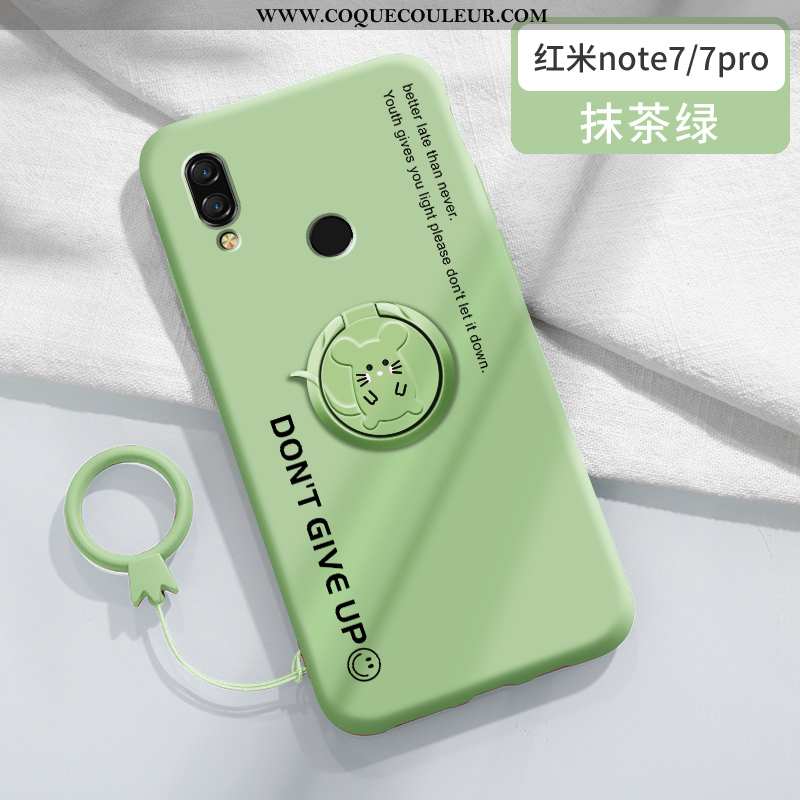 Coque Xiaomi Redmi Note 7 Tendance Rat Magnétisme, Housse Xiaomi Redmi Note 7 Silicone Net Rouge