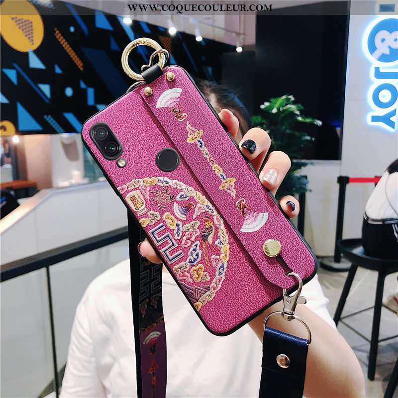 Housse Xiaomi Redmi Note 7 Légère Coque Petit, Étui Xiaomi Redmi Note 7 Fluide Doux Tendance Rose