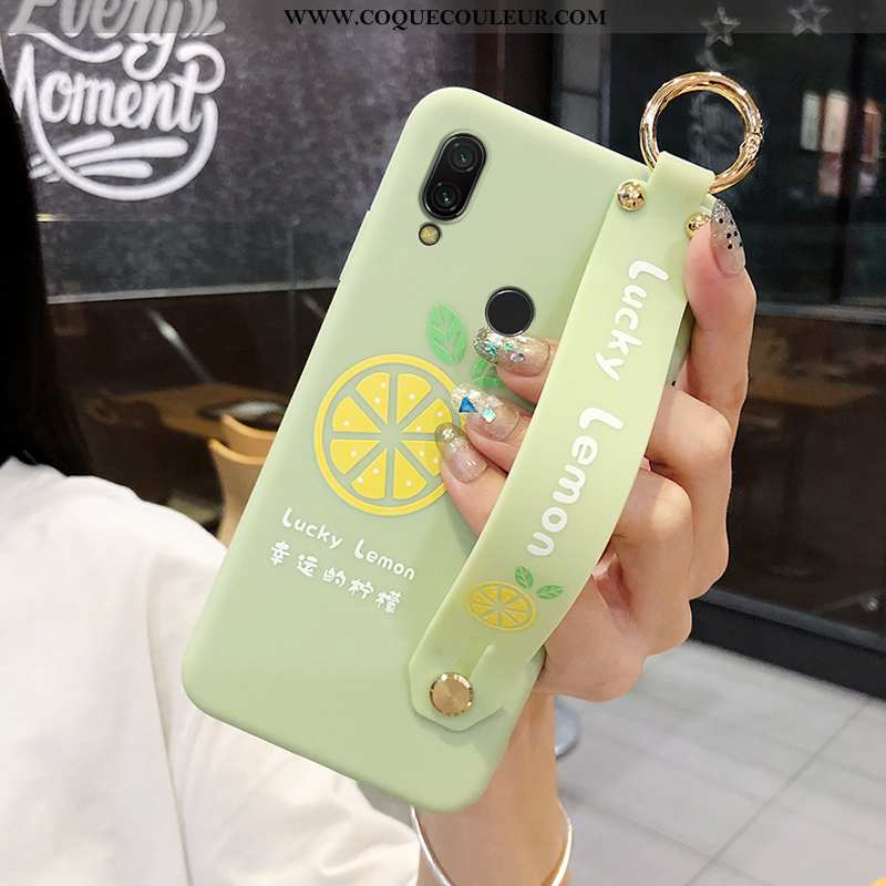 Housse Xiaomi Redmi Note 7 Silicone Incassable Membrane, Étui Xiaomi Redmi Note 7 Protection Citron 