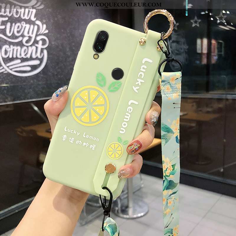 Housse Xiaomi Redmi Note 7 Silicone Incassable Membrane, Étui Xiaomi Redmi Note 7 Protection Citron 