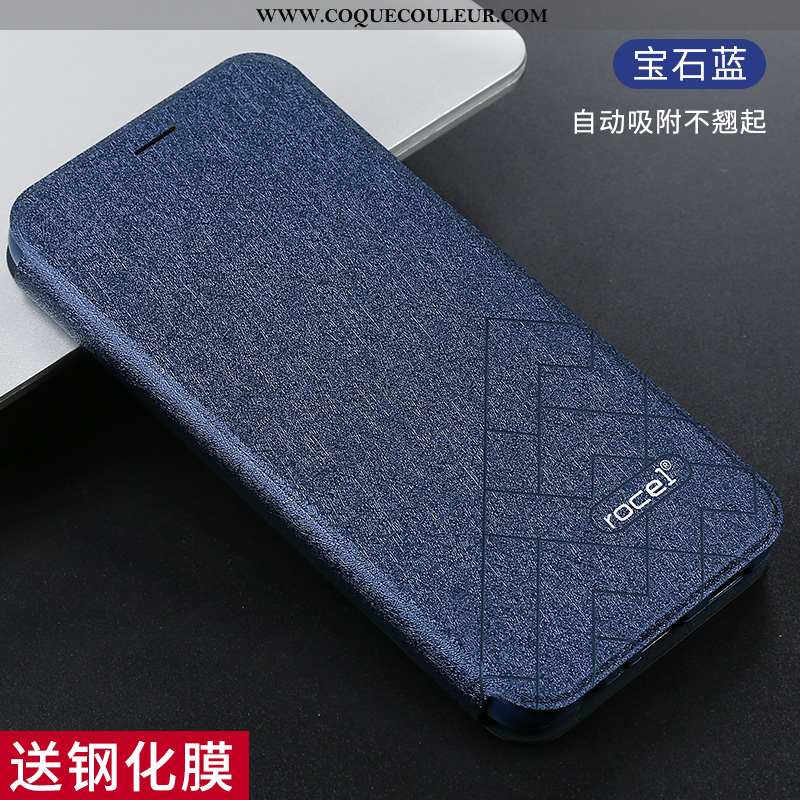 Étui Xiaomi Redmi Note 7 Cuir Noir Housse, Coque Xiaomi Redmi Note 7 Silicone Incassable