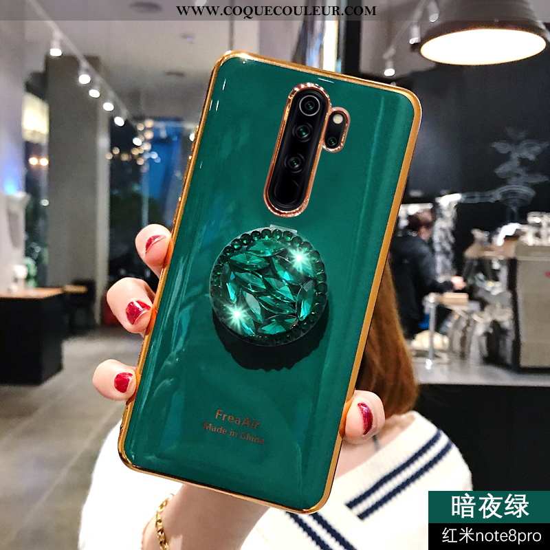 Étui Xiaomi Redmi Note 8 Pro Luxe Incassable Coque, Coque Xiaomi Redmi Note 8 Pro Strass Support Ver