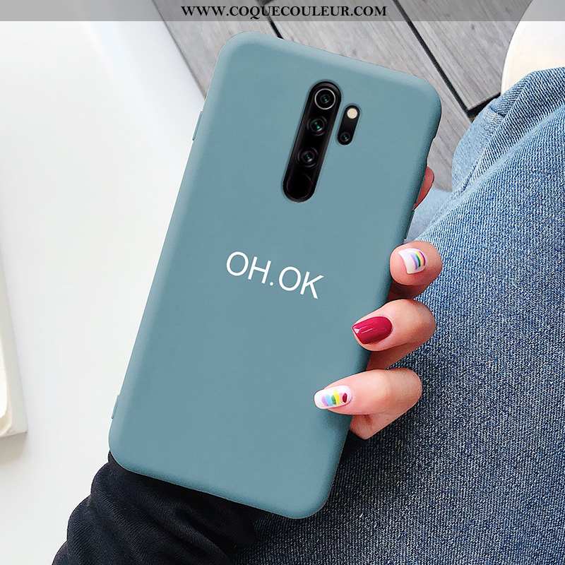 Coque Xiaomi Redmi Note 8 Pro Légère Simple, Housse Xiaomi Redmi Note 8 Pro Silicone Vert Verte