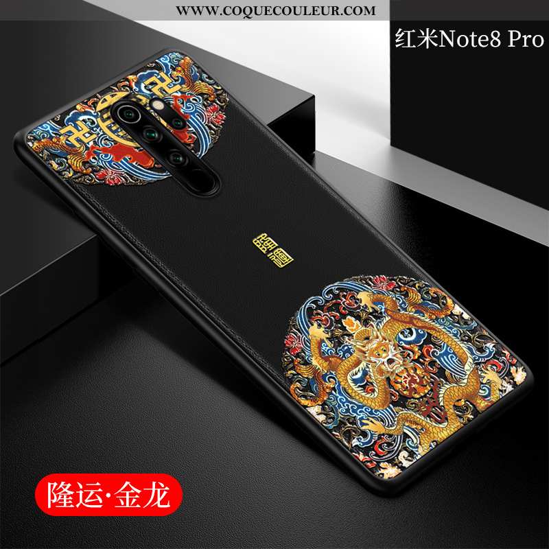 Coque Xiaomi Redmi Note 8 Pro Fluide Doux Cuir, Housse Xiaomi Redmi Note 8 Pro Protection Style Chin