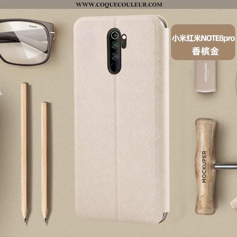 Étui Xiaomi Redmi Note 8 Pro Protection Silicone, Coque Xiaomi Redmi Note 8 Pro Cuir Téléphone Porta