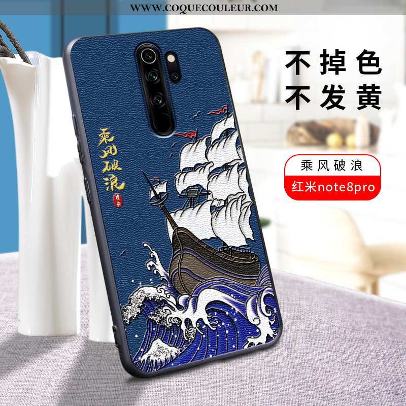 Coque Xiaomi Redmi Note 8 Pro Personnalité Délavé En Daim Silicone, Housse Xiaomi Redmi Note 8 Pro C