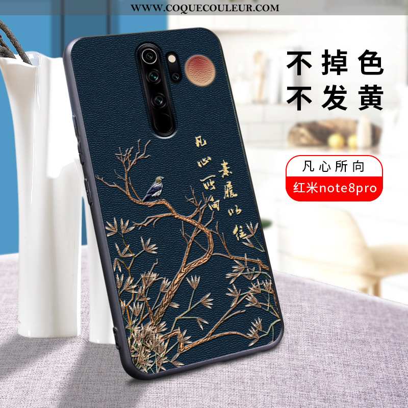 Coque Xiaomi Redmi Note 8 Pro Personnalité Délavé En Daim Silicone, Housse Xiaomi Redmi Note 8 Pro C