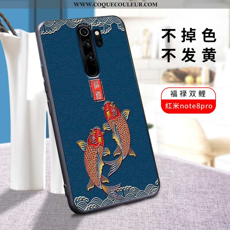 Coque Xiaomi Redmi Note 8 Pro Personnalité Délavé En Daim Silicone, Housse Xiaomi Redmi Note 8 Pro C